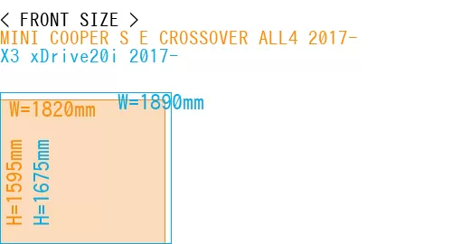 #MINI COOPER S E CROSSOVER ALL4 2017- + X3 xDrive20i 2017-